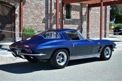 Garaged 1963 Split Window Corvette Match Midnight Blue Fully Restored