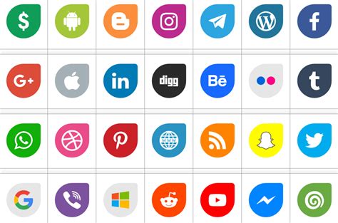 Icons Social Media 12 Font Fontspace