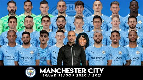 Manchester City Squad 20202021 🔴 Man City Full Skuad 20202021 Youtube