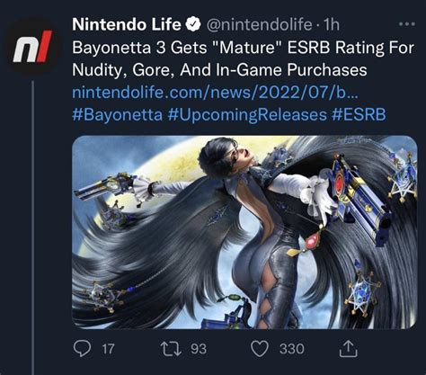 Bayonetta 3 Gets Mature Rating For Nudity Gore And In Game Purchases