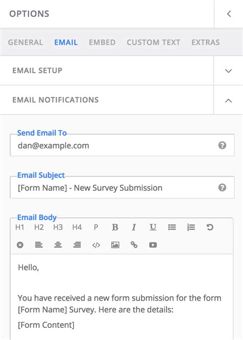 Formcraft How To Send Email Notifications