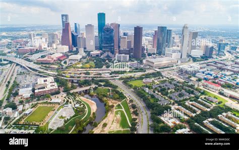 Houston Aerial Skyline Hi Res Stock Photography And Images Alamy