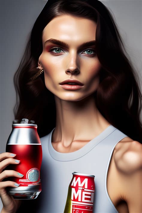 Lexica Thinspo Model Drinking Diet Coke