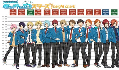 Ensemble Stars Height Chart Unique Stars Height And Weight Chart 2019