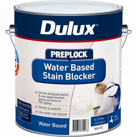 Dulux 4l Preplock Water Based Stain Blocker Bunnings Warehouse