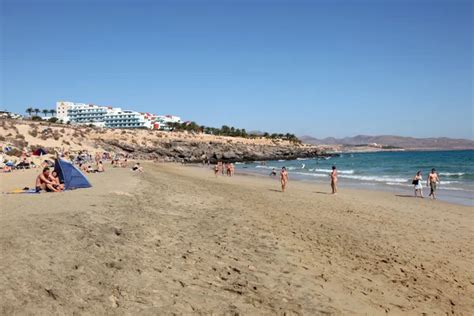 Nudist Beach On Canary Island Fuerteventura Spain Stock Editorial