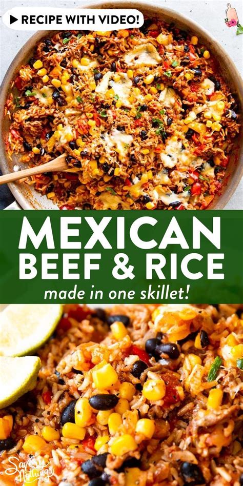 Over 50 amazingly delicious easy dinner ideas with ground beef that are perfect for your family dinner and simple enough for busy week nights. Ever ask yourself what to make with ground beef and rice? This Mexican Beef and Rice Skillet ...