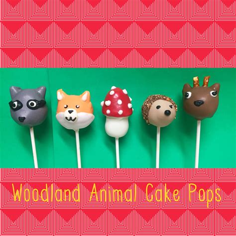 Woodland Animal Cake Pops Animal Cake Pops Cake Pops Animal Cake