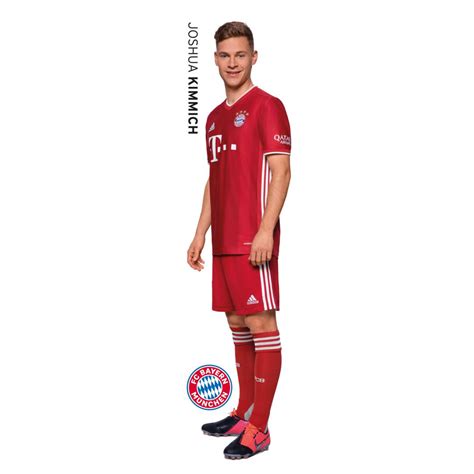 His current girlfriend or wife, his salary and his tattoos. Muursticker Bayern Munchen Joshua Kimmich | wall-art.nl