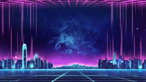 Synthwave K Cyberpunk Wallpaper