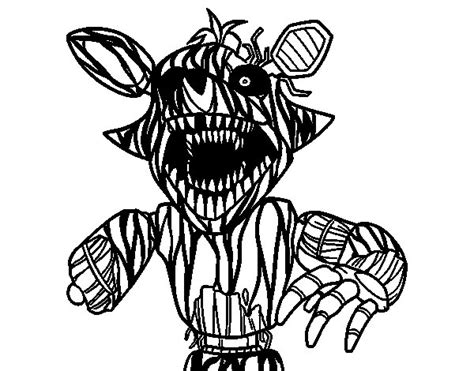 Grim Foxy Coloring Page Coloring Pages