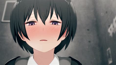 Safebooru Girl Black Hair Blush Bob Cut Close Up Commentary Request Eyebrows Visible Through