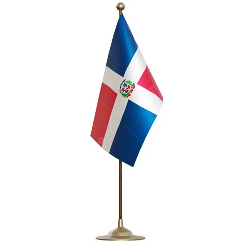 Dominican Republic Flag With Pole Dominican Republic Flag Post