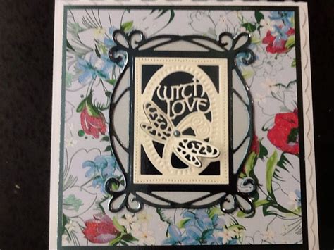 Use with a variety of different card, fabric and materials to create stunning effects for your cards, home decor and scrapbook pages. Card made with tonic dies (With images) | Card making ...