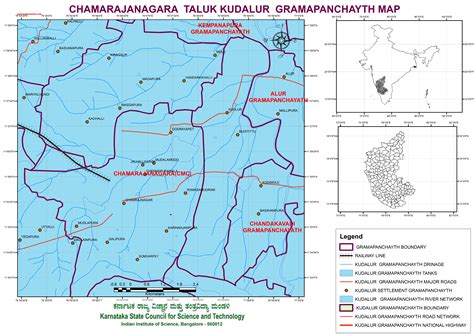 Chamarajanagara Taluk Kudalur Grampanchayath Map Master Plans India