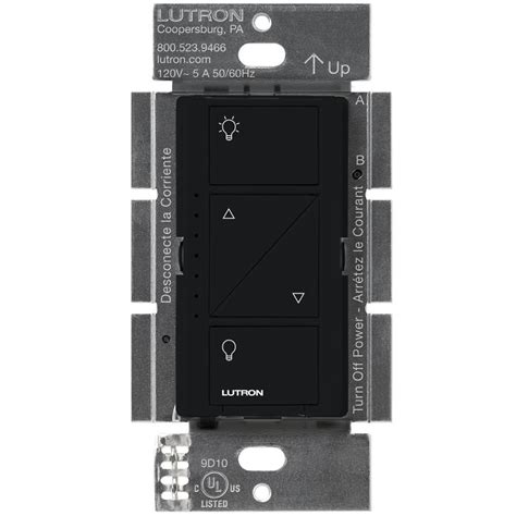 Lutron Caseta Wireless Smart Lighting Dimmer Switch Black Walmart