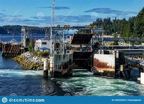Langdale Ferry Terminal Of The Sunshine Coast Of Bc Canada Stock Photo