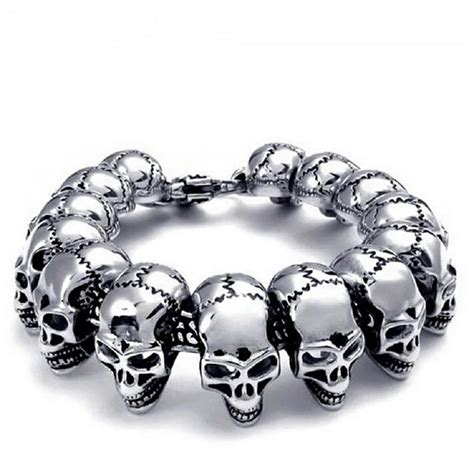 Skull Skull Bracelets Fashion Domineering Personality Titanium Steel