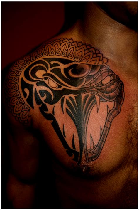 Attractive black ink snake head tattoo stencil by tomas liska. 30 Snake Tattoo Designs