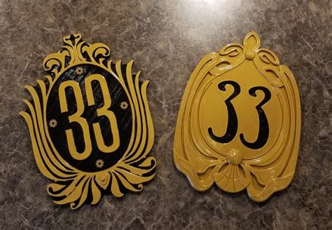 Disney Club 33 Sign Inspired Replica Plaque Modern And Etsy