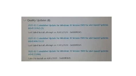 Fix Windows Update Failed With Error 0x800f0845 2023