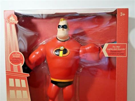 Disney Store Mr Incredible Light Up Talking Action Fig