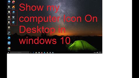How To Add My Computer Icon On Desktop In Windows 10 Windows 10 Basic