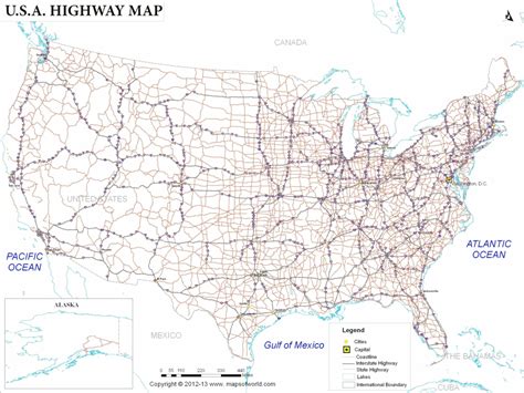 printable road map of southeast united states printable