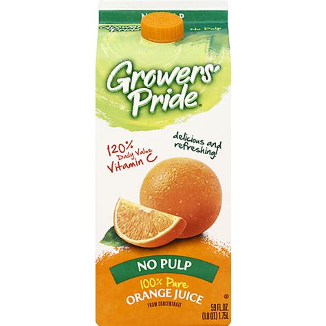 Growers Pride Orange Juice Orange Vista Foods