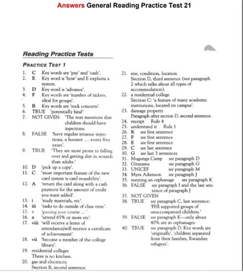 Ielts General Reading Practice Test Cambridge Smm Medyan