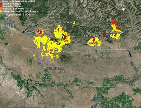 Idaho Multiple Fires East Of Boise Wildfire Today