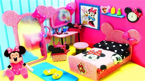 Buy top selling products like disney baby™ minnie mouse peekaboo activity jumper™ and disney® minnie mouse upholstered chair with desk and storage bin. DIY Miniature Minnie Mouse Dollhouse Bedroom for Barbie ...