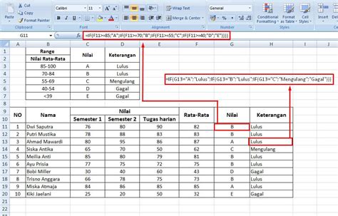 Nilai Warna Fungsi Excel Menentukan Nilai Tertentu Dengan Warna My