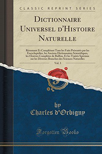 Télécharger Dictionnaire Universel Dhistoire Naturelle Vol 3