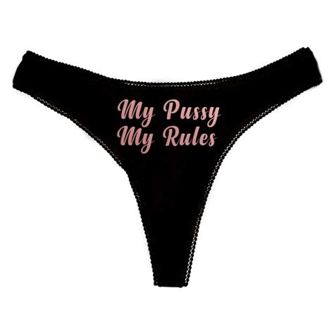 My Pussy My Rules Panties Slut Panties Submissive Sub Kinky Etsy