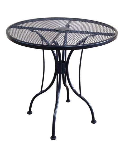 Round Metal Patio Table With Umbrella Hole Cloud Mountain Outdoor