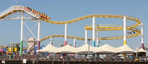 Einkaufen Gehen Übertreiben Himmel West Coaster Santa Monica Pier