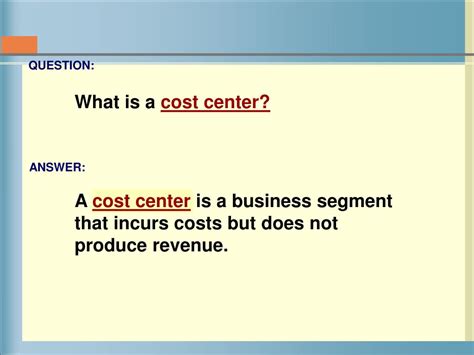 Ppt Departmentalized Profit And Cost Centers Powerpoint Presentation
