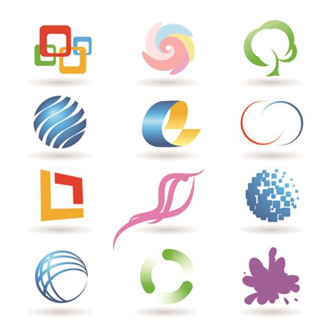 Download Creative 3D Logo design vector set 02 - Vector Logo free ...