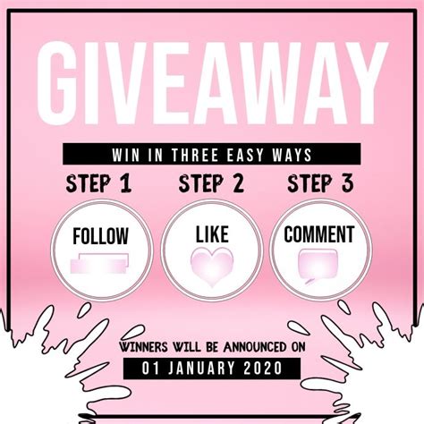 Giveaway Template Instagram Giveaway Giveaway Graphic Giveaway Time