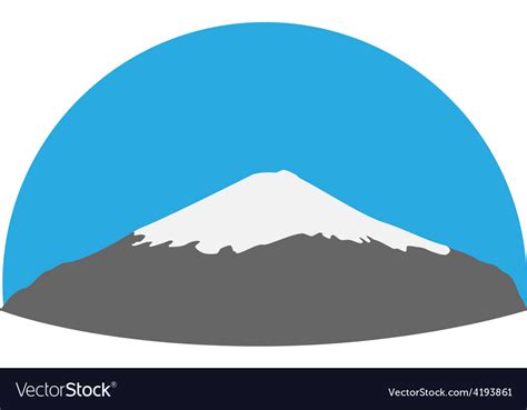 Mount Fuji Royalty Free Vector Image Vectorstock