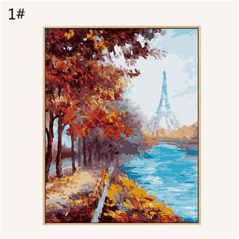Paint By Number La Tour Eiffel The Eiffel Tower Paint By Etsy
