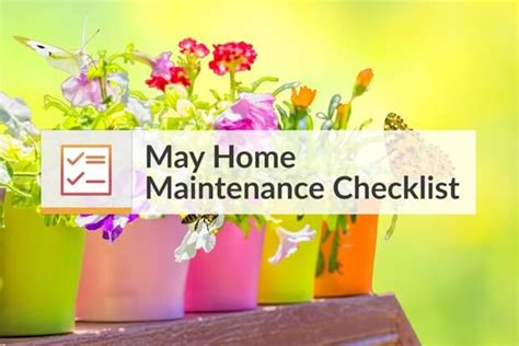May Home Maintenance Checklist Home Improvement Spring Lawn Care