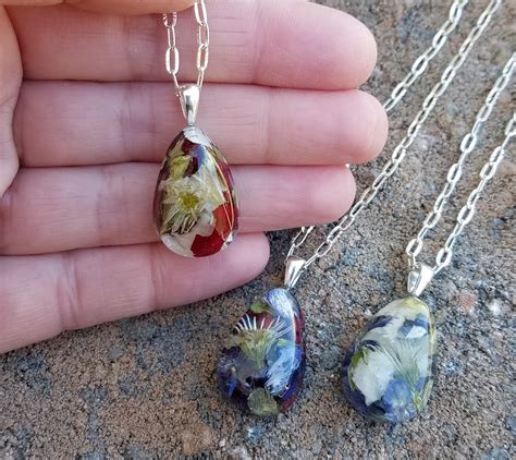 Jewelry Made From Funeral Flowers In Alabama / Pink White Sympathy