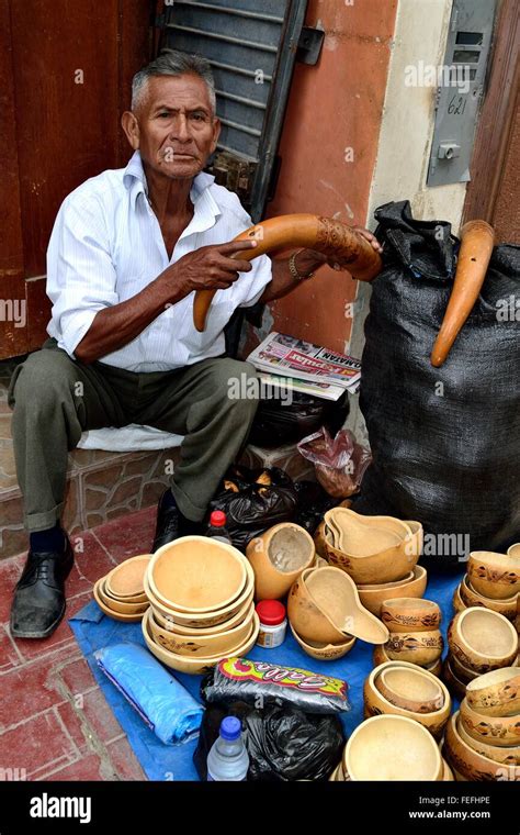 Typical Punken Bowls Chicha De Jora Fermented Corn Market In