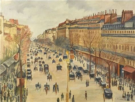 Artwork By Camille Pissarro After Camille Pissarro Busy Parisian