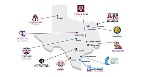 texas aandm university system map overview demographics etc texapedia
