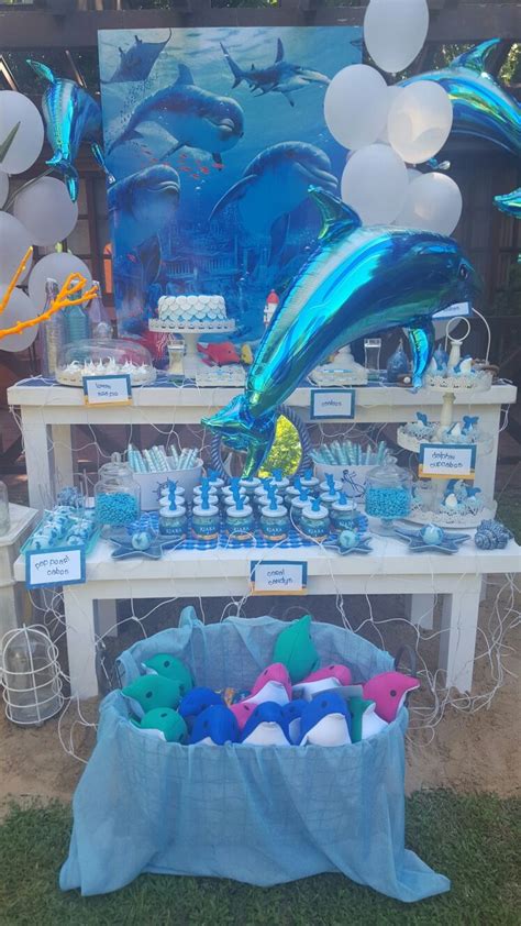 Dolphin Party Ocean Birthday Party Dolphin Party Dolphin Birthday