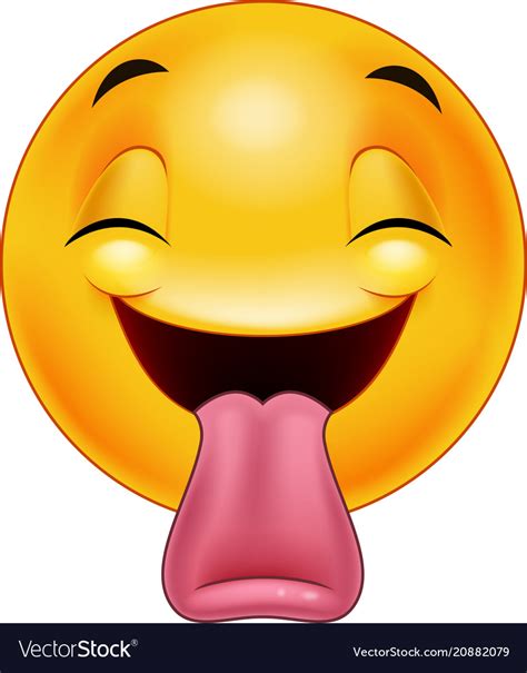 Smiley Emoticon Sticking Out A Tongue Royalty Free Vector