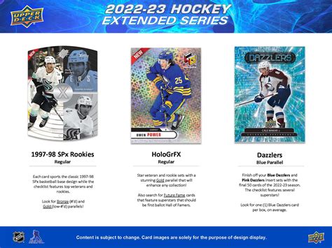 2022 23 Upper Deck Extended Series Nhl Hockey Cards